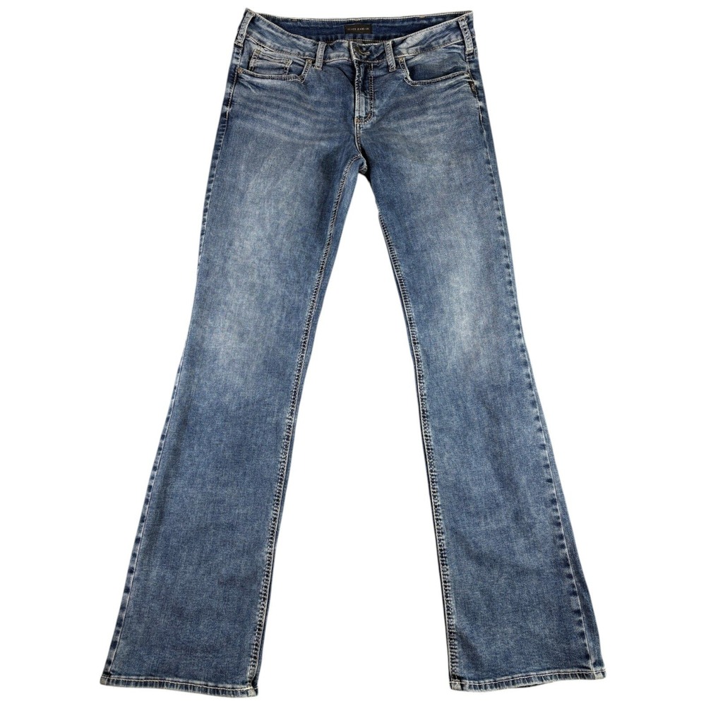 Silver Jeans Co Suki Slim Bootcut Jeans Mens 34x35 Blue‎ Denim Rugged Workwear